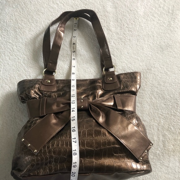 Metallic Bronze or Brown Shoulder Bag - Picture 8 of 8